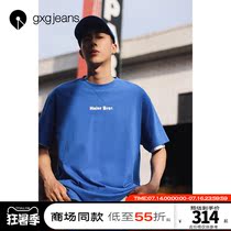 Shopping mall with the same gxgjeans mens 2021 summer new T-shirt male Haier brothers joint printing short-sleeved t-shirt