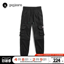 gxgjeans mens 2020 summer new overalls casual trousers multi-pocket overalls tide