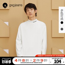 (Recommended by Weya) gxgjeans autumn and winter new long-sleeved base t-shirt inner tie base shirt High-neck long-sleeved t-shirt