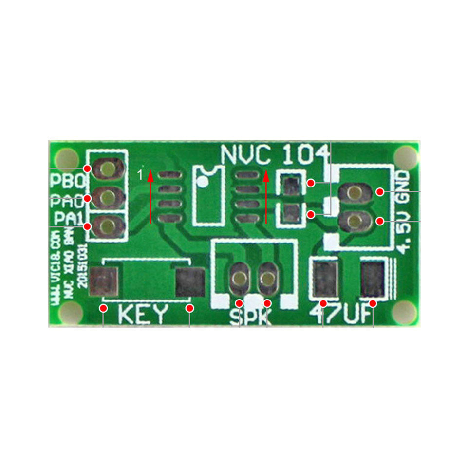 [USD 4.33] Nine-core Electronic Voice Chip NVC Test Small Plate Voice ...