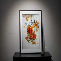 New Chinese style things matter Ruyi pure handmade Su embroidery Embroidery Painting Xuanguan Aisle Veranda Finished Living Room Decoration Painting