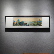 Suzhou embroidery new Chinese style simple modern bedside study villa designer decorative painting Zhang Daqian works boutique