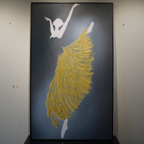 Model room designers choose villa decoration porch hanging paintings Dance room hotel with paintings modern decoration embroidery products