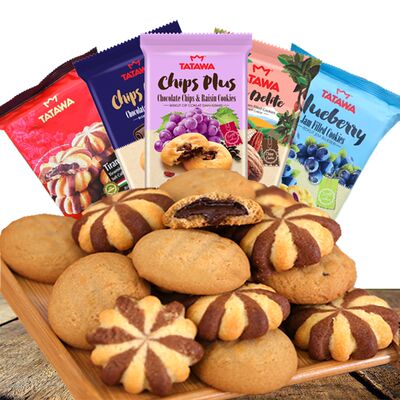 tatawa imported chocolate chip cookies, a popular office and casual snack with a burst filling in small packages