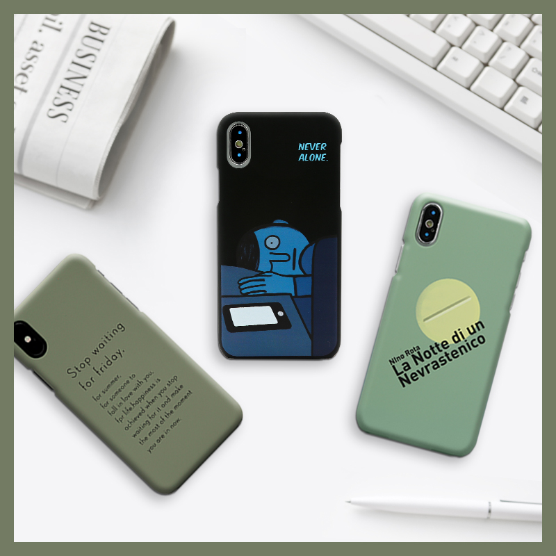 Banana Fish Original Never Alone Hard Shell iPhone Xsmax Phone Case 8plus Apple XR Couple 7 Half Pack