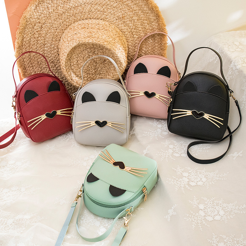 Fashionable Patchwork Cat Backpack, Multifunctional Mini Backpack, Single Shoulder Crossbody, Handbag, Mobile Phone Coin Purse, Gift Fashionable Patchwork Cat Backpack, Multifunctional Mini Backpack, Single Shoulder Crossbody, Handbag, Mobile Phone Coin Purse, Gift