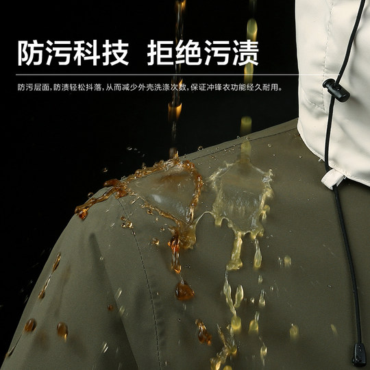 Fully Glued Rainstorm-Level Men's Winter Jacket with Silver Fox Fleece, Three-In-One Detachable Outdoor Windproof and Warm Coat