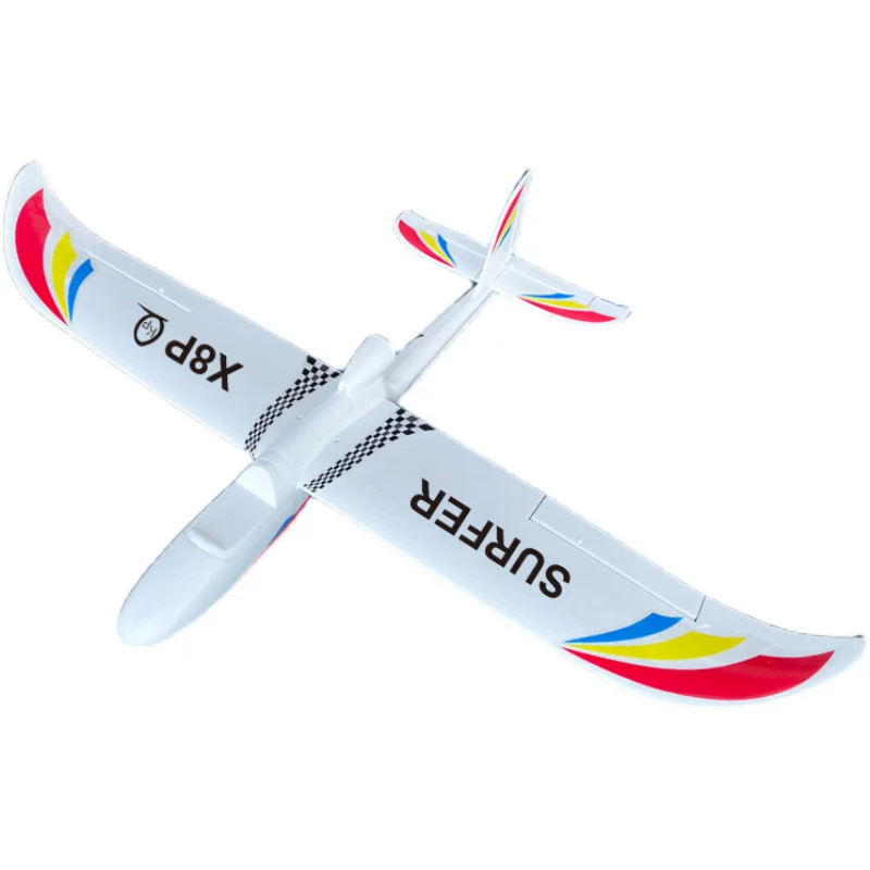 Airplane, unmanned glider with fixed wing, trainer, remote control, 1.4meter