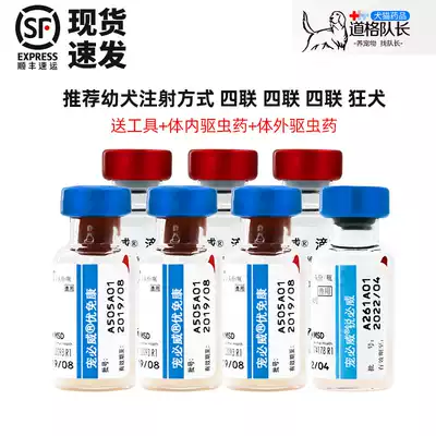顺丰发 默沙东宠必威幼犬疫苗套装444狂犬套装幼犬育苗基础免疫
