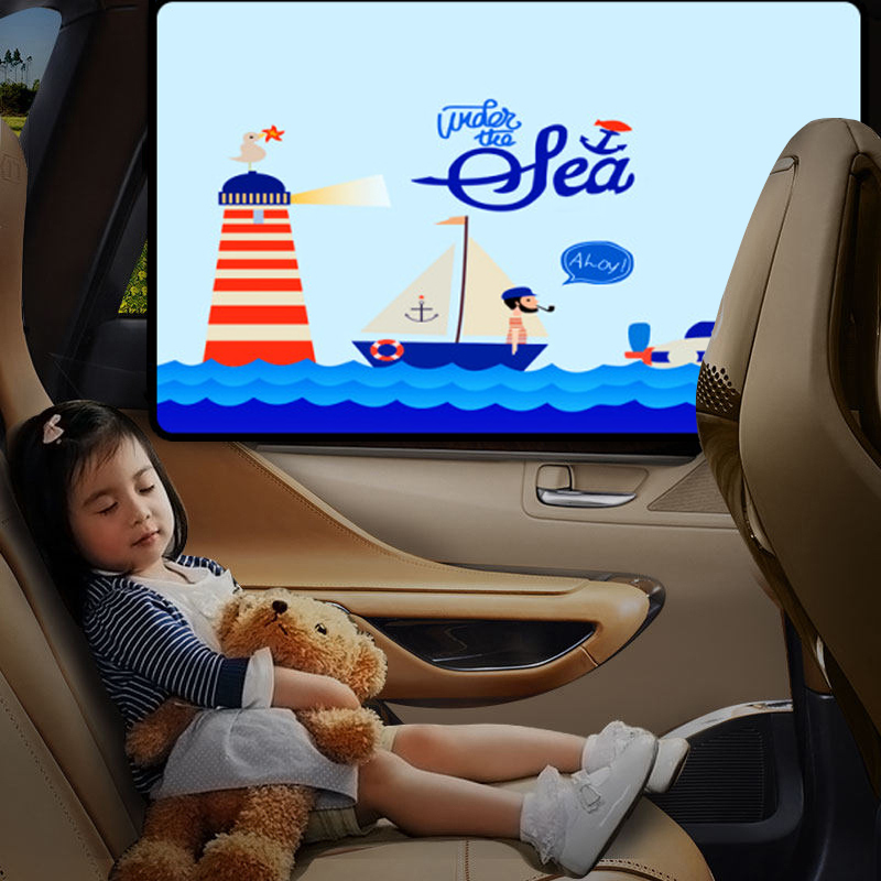 Car sun shade children shading sunscreen cloth car window visor side window sunscreen for car curtain summer supplies