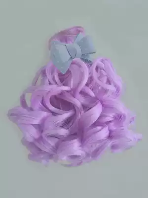 Kerr Barbie area BJD doll wig Hair row curly hair High temperature hair handmade DIY material accessories