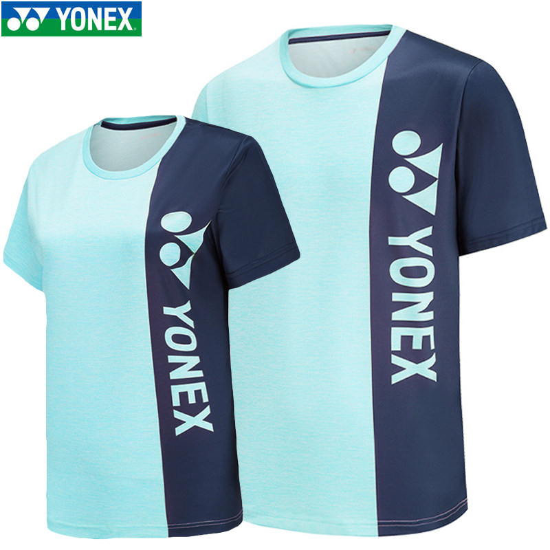 New YONEX YONEX Badminton Clothes for men and women Short Sleeve Dry Sportwear Cultural Shirt 115041BCR