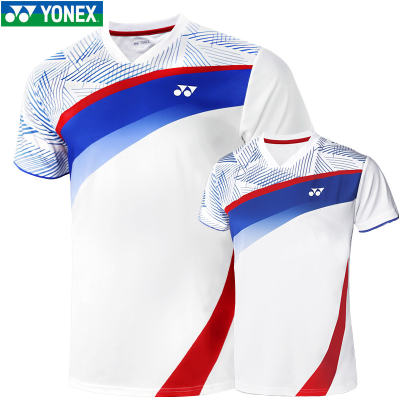 New Yonex badminton clothing 110451BCR men's and women's sports short-sleeved sleeveless game tops quick-drying