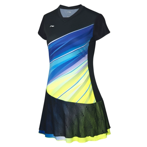 Li Ning Badminton Server Goes Женская быстро сухой прохладное платье профессионального конкуренции Askq108
