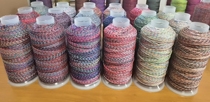 27 strands CS jade thread handmade thread multicolored flower thread Dragon Boat Festival hand rope flower rope knot rope note color line Cotton thread 125 grams