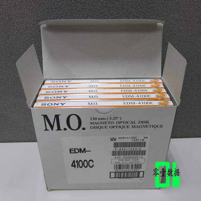Дискеты sony edm-4100c 4.1gb 5.25英寸可重写mo磁光盘 (1pc)