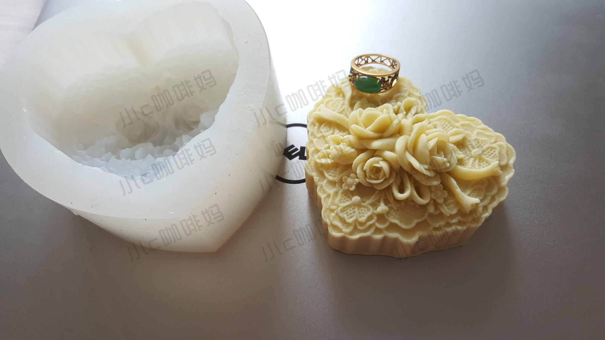 (C Mama) High-end silicone easy-to-release handmade soap mold is about 130 grams each