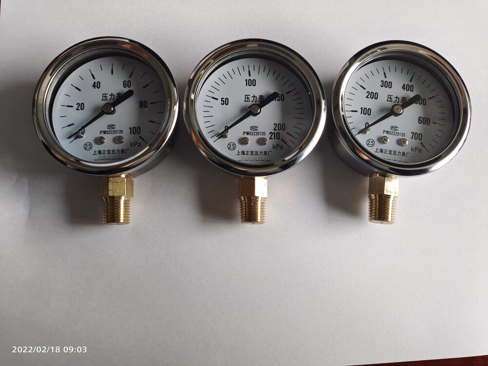 YN60 shock pressure gauge micro pressure pressure gauge 0-100kpa160kpa200kpa membrane case pressure gauge micropressure gauge-Taobao