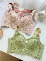 Treasure closed in ~ cupboard stock Large breasted with small latex cup ultra-thin No steel ring to gather anti-sagging adjusted bra