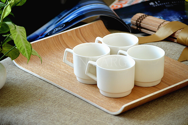 Thảm cốc mới Khay gỗ Nhật Bản và Hàn Quốc Khay trà Teacup Khay cà phê Khách sạn khay trang trí khay trà bằng gỗ