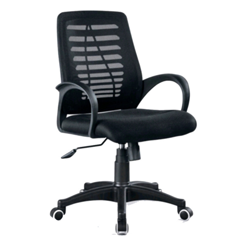 Office furniture owner's manager staff meeting in talks about computer staff cloths leather swivel chair manufacturer direct