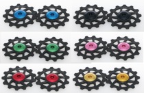 13T resin ultra - light rear - ceramic bailin bearing guide wheel tension wheel set 2