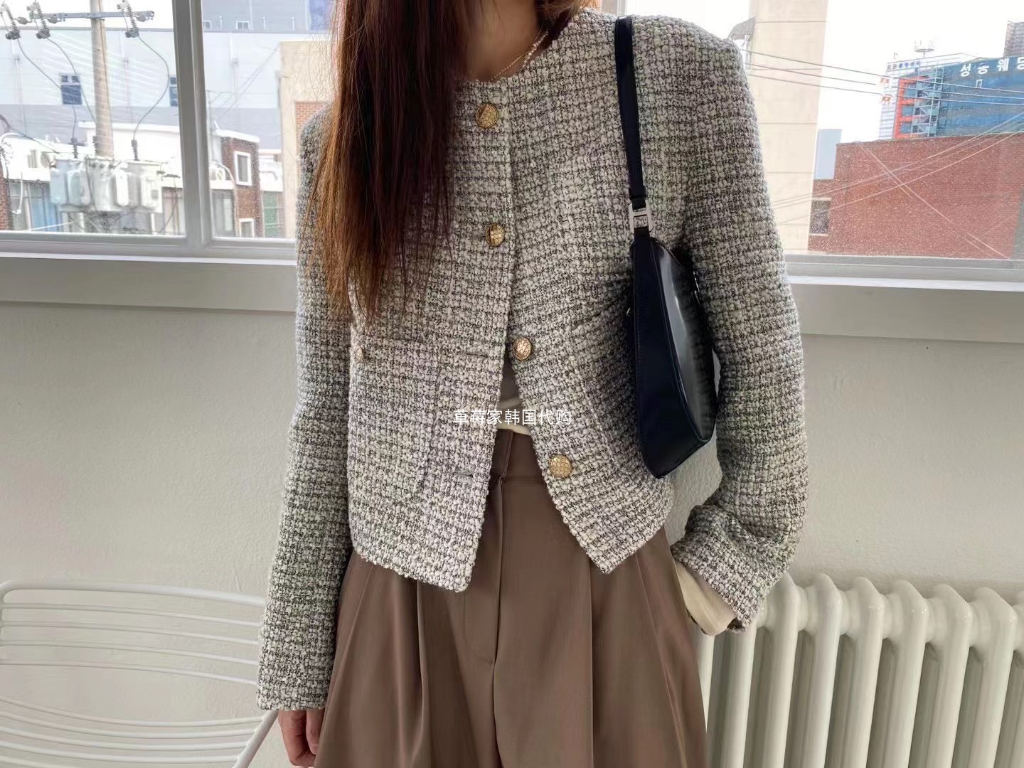 Addicted Strawberry Home Korean Dongdaemun Short Jacket