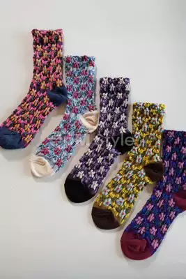 Strawberry House Korea Dongdaemun three-dimensional crocheted women's socks Knitted cotton socks