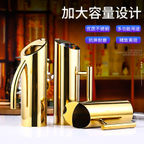 Bar KTV bartender tie pot thickened stainless steel straight body tie pot Restaurant hotel juice pot Cold water pot Coffee pot