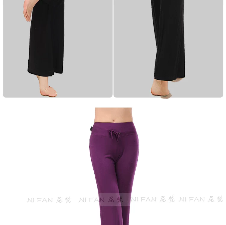 Quần khiêu vũ mùa xuân và mùa hè vuông nhảy trang phục quần tây Slim eo cao quần khiêu vũ sừng quần yoga phụ nữ - Khiêu vũ / Thể dục nhịp điệu / Thể dục dụng cụ giày khiêu vũ phương đông