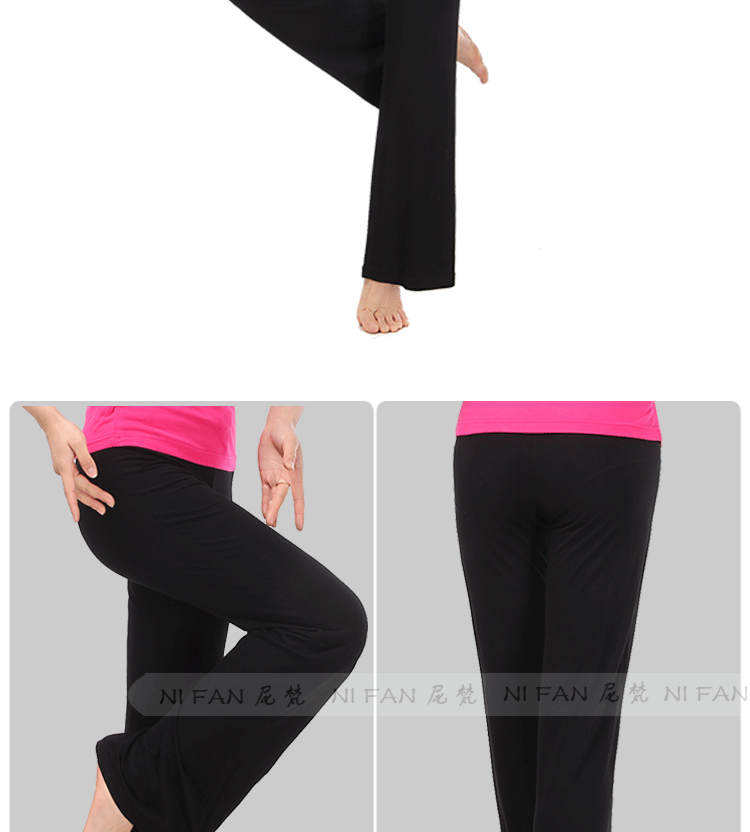 Quần khiêu vũ mùa xuân và mùa hè vuông nhảy trang phục quần tây Slim eo cao quần khiêu vũ sừng quần yoga phụ nữ - Khiêu vũ / Thể dục nhịp điệu / Thể dục dụng cụ giày khiêu vũ nữ đẹp