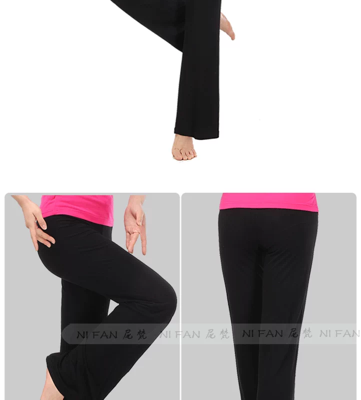 Quần khiêu vũ mùa xuân và mùa hè vuông nhảy trang phục quần tây Slim eo cao quần khiêu vũ sừng quần yoga phụ nữ - Khiêu vũ / Thể dục nhịp điệu / Thể dục dụng cụ giày khiêu vũ phương đông