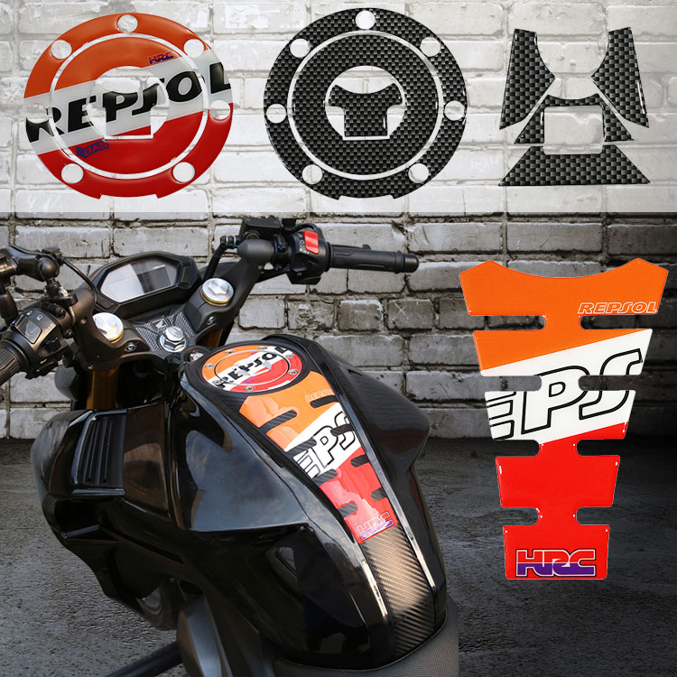 CB190R special personality waterproof car stickup locomotive oil case cover with drip rubber fish bone post CBF storm eye