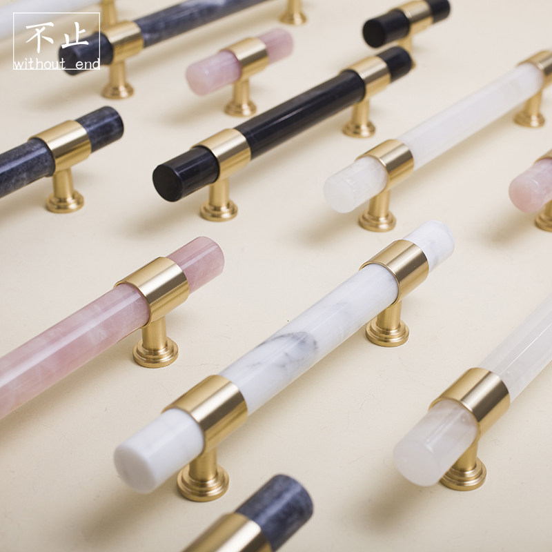 More than French crystal marble pull handle overall cupboard wardrobe door light extravagant upscale furniture brass drawer small handle