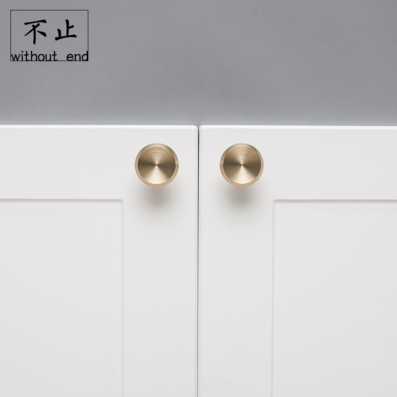 Brass pull handle Nordic minimalist creative furniture Closet Cupboard Door Handle Drawer Decorated Handle Pure Brass Small Handle