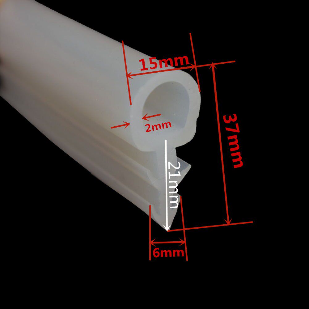 White Transparent Silicone Slot Bar Top Bubble Hollow Card Sealing Bar Resistant High Temperature Resistant Aging Windproof Dust Strip
