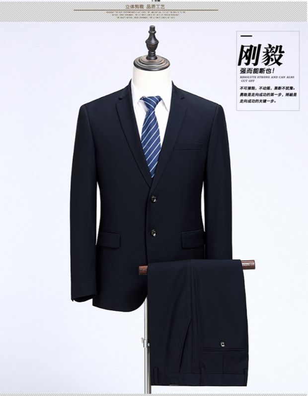 Playboy suit nam phù hợp với mùa thu len kinh doanh chuyên nghiệp mặc đám cưới trung niên phù hợp với bộ đồ hai mảnh quần âu nam