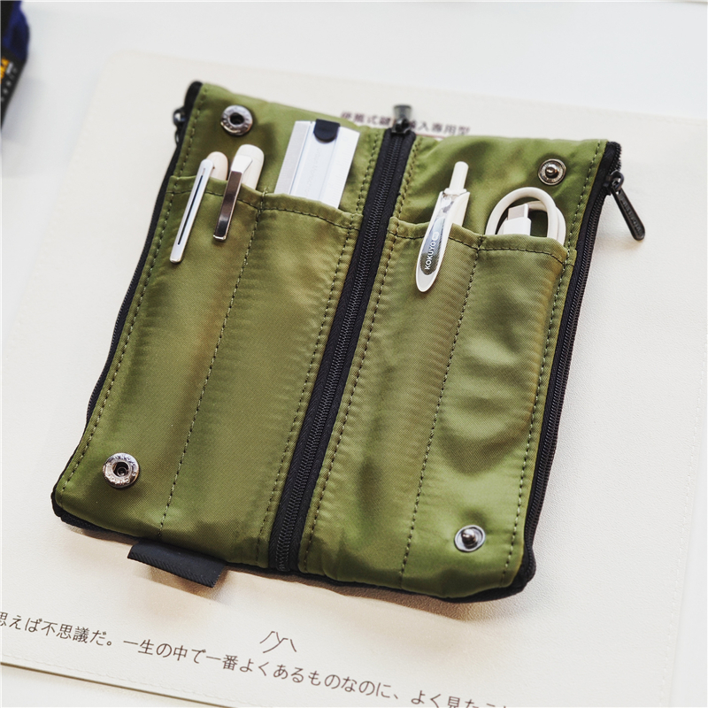 Japan Luddite pen bag pencil case CORDURA multifunction containing bag light abrasion resistant double layer multi-pocket speed dry
