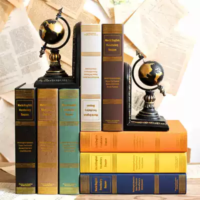 Jk Mu space European American bronzing decoration simulation book fake book bookcase desk model room decoration decoration