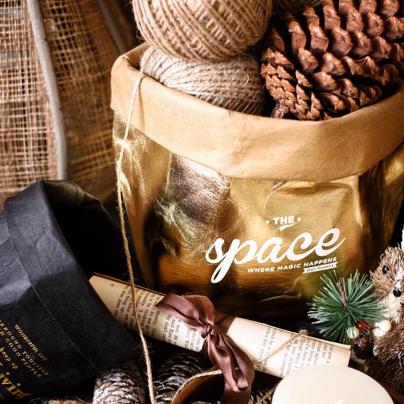 JK Mousspaces Ins Wind Imports Washable Kraft Paper Bags Multicolored Cashier Bags Flower Pots Plant Decorative Bags