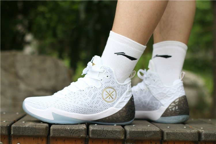 Giày bóng rổ Li Ning 2018 hè mới phân hạch 4 giày nam sốc rebound rebound giày bóng rổ chuyên nghiệp cao ABAN029 giày thể thao cao cổ