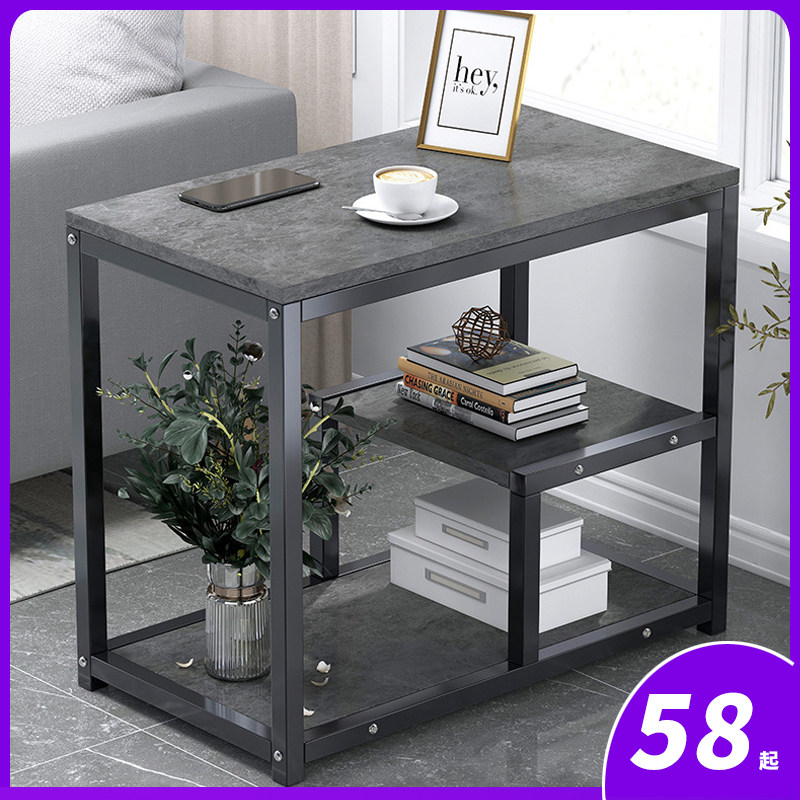 Simple tea table creative sofa side a few corners a few modern light luxury small square table small apartment rack square small table