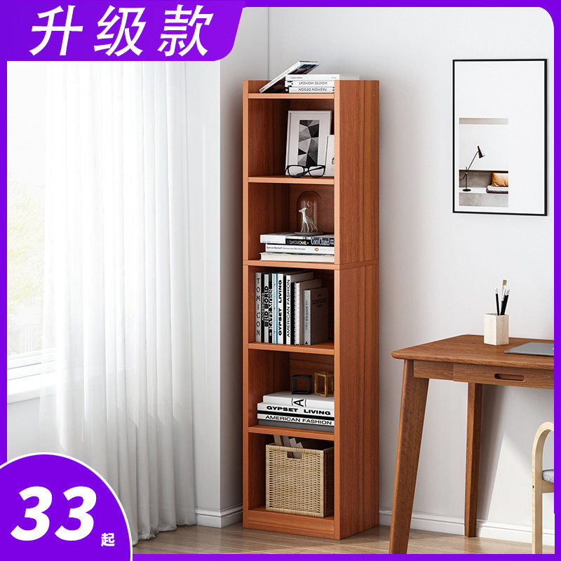 Small side corner bookshelf rack corner home storage cabinet floor bookcase narrow gap space-saving storage cabinet
