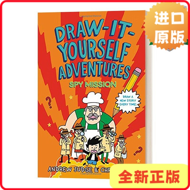 [in Stock] Draw-It-Yourself Adventures: Spy Mission Hardcover English Edition by Andrew Judge9780316464222