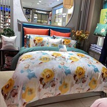 Dreamlike 2021 new cotton soft satin four sets of 00106 light and shadow if naked sleeping with skinny and skinny ice sheets