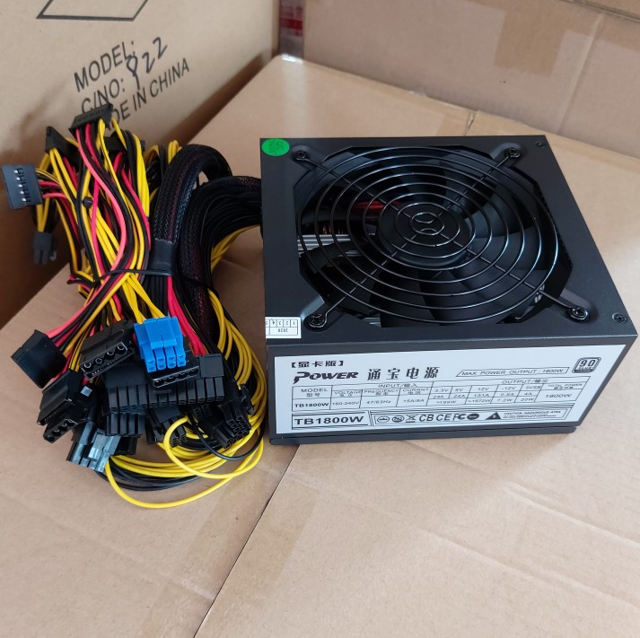 New 1800w 2000w graphics card power supply 6 cards 8 cards power supply