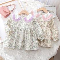 Childrens dress Princess Long sleeves Fancy Children Clothing Dolls Girl Doll Collar Sweet and cute one-piece dress cotton
