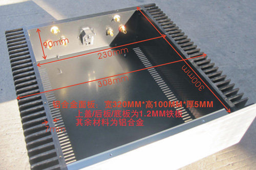 Q3 320*100*300 external radiator amplifier cabinet small armor box blank panel machining high power cabinet