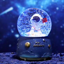 Interstellar cosmonaut astronaut crystal ball swing piece music box floating snowflake 8 soundbox boy childrens birthday present