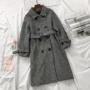 01 【Ngày 23 tháng 10 Sản phẩm mới】 Áo khoác dài hai mặt nữ áo khoác len nữ áo măng tô nữ